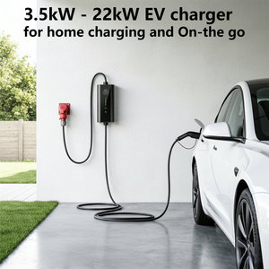 Stations de recharge AC portables Senku 11 kW 16 A Type 2 avec écran de contrôle de courant réglable, version 22 kW de puissance de sortie - Product Image 2