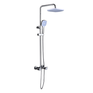 Ensemble de douche à température constante, douche pressurisée entièrement en cuivre avec étagères, salle de bain, bain, douche de luxe pour la maison - Product Image 6