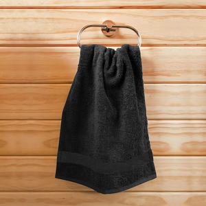 Fabricante de toallas altamente absorbentes Mano Gimnasio Belleza Cabello Spa Cuidado del hogar 100% Algodón Grueso Gris Negro Toallas Salón - Product Image 4