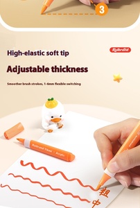 120 couleur <span class=keywords><strong>facile</strong></span> lavable acrylique Art marqueur enfants Non toxique <span class=keywords><strong>aquarelle</strong></span> stylo ensemble double face écriture Triangle bâton pinceau - Product Image 3