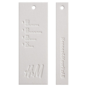 Étiquettes suspendues personnalisées couleur instantanée en carton blanc pour accessoires vestimentaires usage intérieur - Product Image 4
