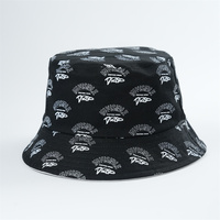 Chapeau seau à deux côtés fabriqué en usine avec des logos personnalisés Chapeau seau réversible imprimé et brodé sur mesure de haute qualité