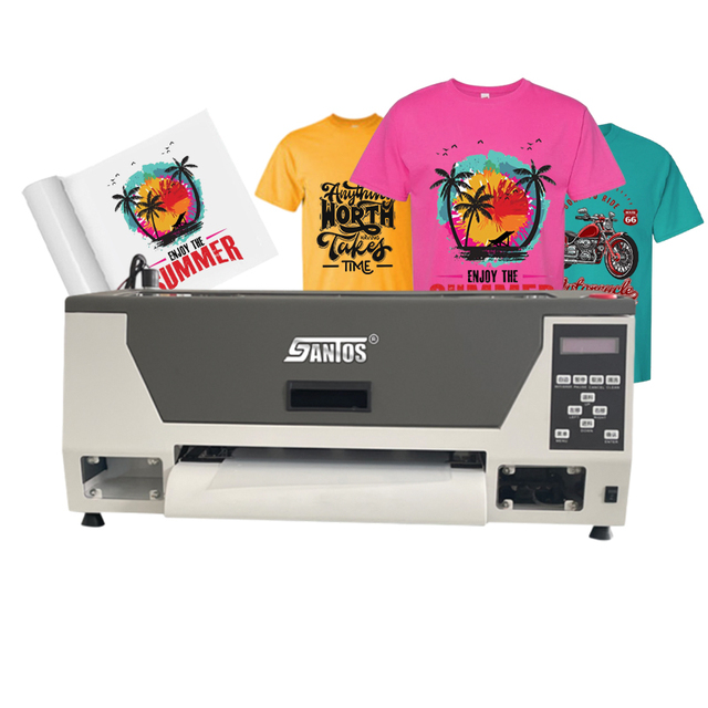 Portable Desktop Inkjet Printer With Multi Color Ink Retail 30cm Small Dtf Print Machine for Garment Shop