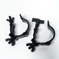 Pinces à treillis noires pour crochet de lumière de scène pour LED DJ Par Lights Fixe