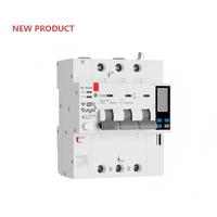 Disjoncteur miniature intelligent Wi-Fi IoT 400V 63A 4P Tuya Smart MCB avec affichage de la fuite de courant et de la puissance