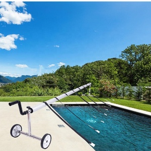 Accessoire de <span class=keywords><strong>piscine</strong></span> rouleau de couverture de <span class=keywords><strong>piscine</strong></span> Portable en acier inoxydable avec roue en caoutchouc de luxe - Product Image 6