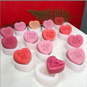 Valentine's Day Gift DIY Handmade <b>Craft</b> Heart Shape Silicone Candle Molds for Wedding Anniversary Candle Making Moulds - Product Image 1