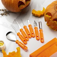 Halloween Pompoen Snijgereedschapset Professioneel RVS Jack O Lantern maken DIY Fruit- en Groentesnijden
