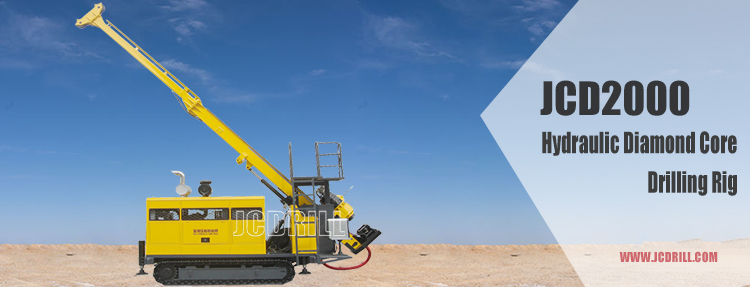 JCDRILL crawler mounted hydraulic surface mining core sampling drilling rig machine for soil investigation