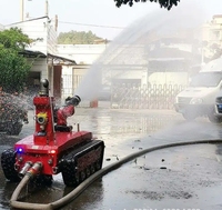 Robot de lutte contre l'incendie électrique antidéflagrant à quatre roues motrices