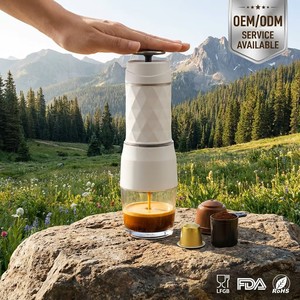 Machine à café polyvalente 3-en-1, machine à expresso à pression manuelle compatible avec Nespresso, <span class=keywords><strong>Dolce</strong></span> <span class=keywords><strong>Gusto</strong></span> et café moulu - Product Image 4