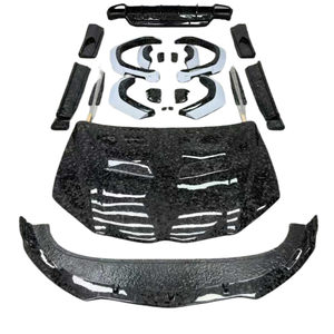 Kit de mise à niveau de pare-chocs pour Huracan/<span class=keywords><strong>Aventador</strong></span>, en fibre de carbone, impression par transfert d'eau, couleur noire, installation par boulons pour automobile - Product Image 5