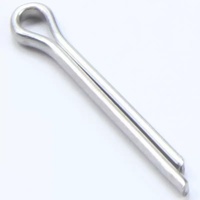 Penjepit Cincin Baja Tahan Karat 304 Finishing Mengkilap Diameter Kepala 5mm Penjepit Cotter Pin Berbahu Pengikat Cincin Terbelah Klip Mobil Elastis
