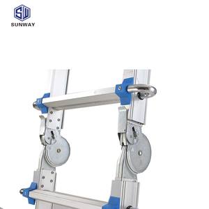 Échelles pliantes multifonctionnelles en aluminium, échelles gigantesques <span class=keywords><strong>de</strong></span> petite taille, 4*6 marches - Product Image 3