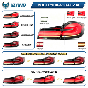 Feux arrière LED VLAND, style LCI, pour BMW Série 5 G30 G38 530i 540i M550i 2017 2018 <span class=keywords><strong>2019</strong></span> 2020 - Product Image 2