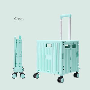 Nieuwe Plastic Klimtrap Opvouwbare Opvouwbare Auto 'S Supermarkt Bagage Camping Winkelwagentje <span class=keywords><strong>Trolley</strong></span> Met Hoes - Product Image 6