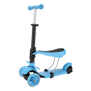 Patinete para niños con asiento de altura ajustable, 3 ruedas, ruedas de PU con luces intermitentes, para edades de 3 a 6 años - Product Image 2