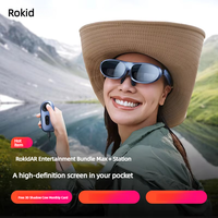 Les lunettes intelligentes Rokid Max Ar prennent en charge les grands modèles d'IA, la visualisation de films 3D haute résolution et les jeux, et sont compatibles avec les téléphones mobiles.