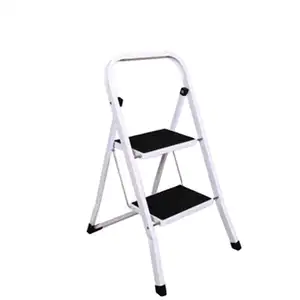 Steel Ladder 2/3/4/5/6/7 Steps Foldable Square Tube Iron Ladder Candy Ladder Step Stool Household