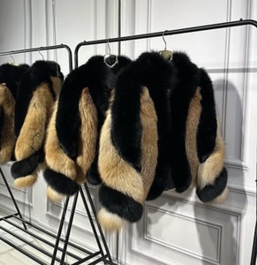 Nhà sản xuất RX Furs bán buôn áo khoác lông thỏ thời trang mới dành cho nữ, áo khoác lông cáo bạc thật sang trọng bán chạy nhất, áo khoác lông cáo đỏ tự nhiên - Product Image 2