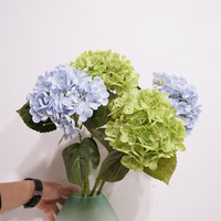 Bulk Real Touch Latex Hortensia Kunstmatige 64cm Grote Bloemkop voor 2026 Luxe Bruiloft Tafeldecoratie Bloemwand Groothandel