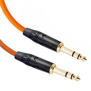 Cable de audio de 6.5mm macho a macho con conductor de cobre y revestimiento de PVC para altavoces, mezcladores, amplificadores, micrófonos y guitarra - Product Image 2