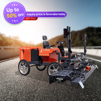 Niveleuse laser à quatre roues pour béton HWAON avec moteur 23KW/30HP, démarrage électrique, haute efficacité, récepteur allemand Komec