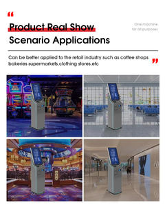 מכונת הזמנות ותשלום בשירות עצמי עם מדפסת וקורא כרטיסים, מיחזור מזומנים ומטבעות, קיוסק תשלום - Product Image 6