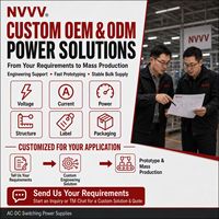 NDR-480-48 sans entrée PFC 200-240VAC alimentation à découpage sur rail din 48v 10A sortie unique 480w pour l'automatisation industrielle