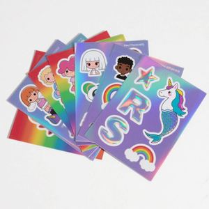 Pegatinas Personalizadas con Corte de Contorno, Holográficas UV, Resistentes al Agua, con Logotipo Personalizado, Impresión UV, Etiqueta de Vinilo Holográfica - Product Image 4