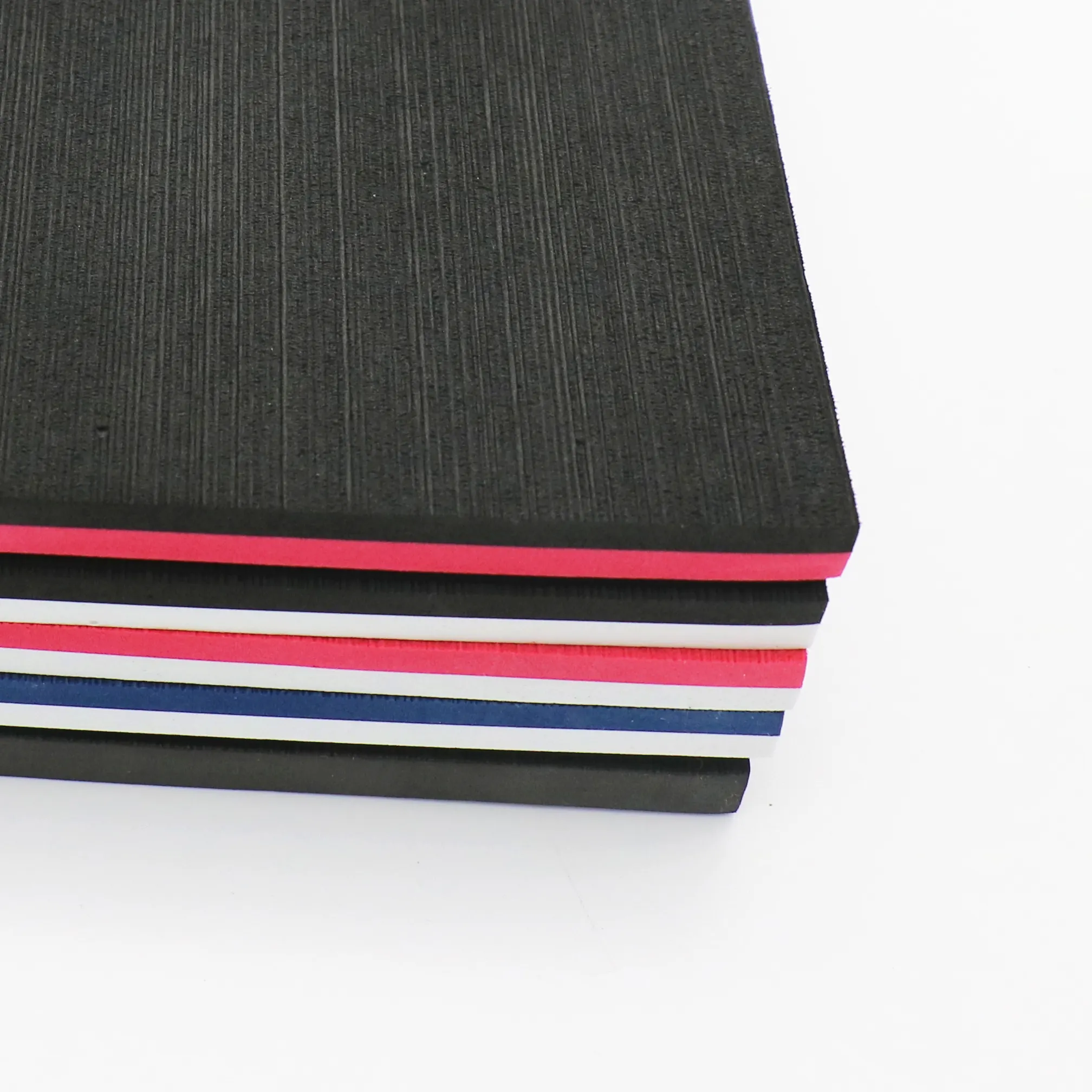 Rough surface 2 layer or 3 layer colorful EVA rubber foam sheet material for making hotel slipper, flip flop, and sandals