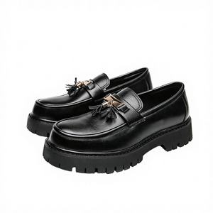 Zapatos de Diseño con Suela Gruesa de Microfibra Suave, Tallas 38-44, Color en Contraste, para Oficina y Trabajo, Transpirables, Antideslizantes, para Verano y Otoño - Product Image 3