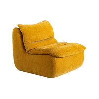 Ensemble de canapé pouf moderne pour une personne, fauteuil en tissu décontracté pour petit appartement, balcon, chambre et salon, canapé paresseux pour se détendre
