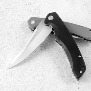 سكين صيد محمول للاستخدام الخارجي من الفولاذ D2 مع مقبض G10، أداة تخييم احترافية قابلة للطي - Product Image 5