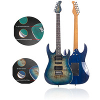 Custom Logo 39 Inch Dual Single Double Guitarra Design Gradient Performance Electric Guitar Stringed Instrument
