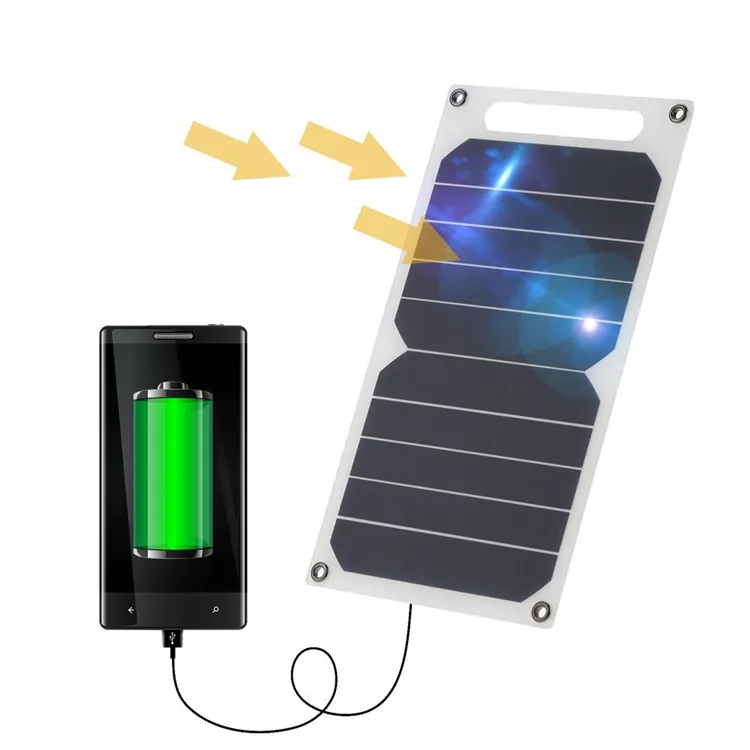 Beste Qualität Outdoor-Solarmodule flexibles Solar ladegerät 5W 6W 10W 5V USB Mini-Solarpanel-Ladegerät für Telefon