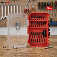 Jeu de 24 embouts de tournevis à chocs magnétiques multi-types PH PZ SL pour perceuse électrique, kit d'outils pour la réparation domestique et automobile