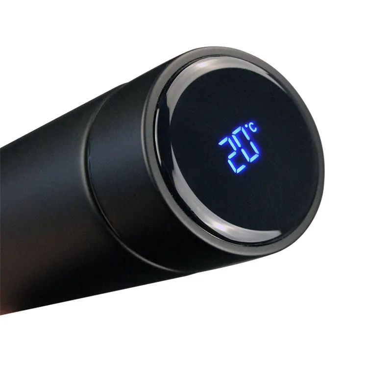 equa smart water bottle Temperature display led thermos with reminder to drink water