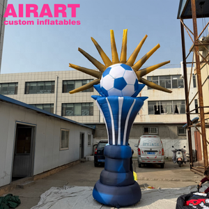 Estatua de Trofeo de Fútbol Inflable Personalizada para Promociones de Torneos de Fútbol - Product Image 3