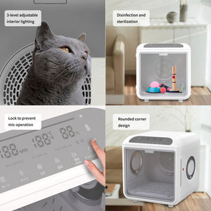 72LタッチLEDマイナスイオン自動ドア開閉機能360 ° 乾燥温度湿度センサー猫用犬用ヘアドライヤー - Product Image 6