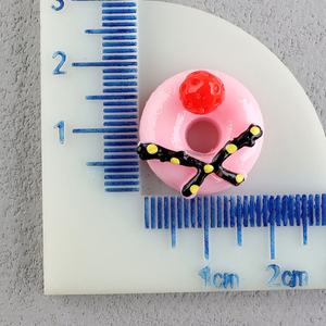 Molde de Resina Artístico Pintado a Mano con Diseño de Donut de Frutas, Forma Personalizada, Parte Posterior Plana, para Arte y Decoración Coleccionable - Product Image 6