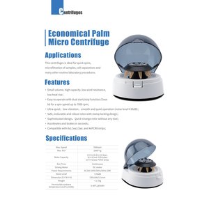Centrífuga de palma económica Xz Lab Mini 7K para uso en laboratorio - Product Image 3