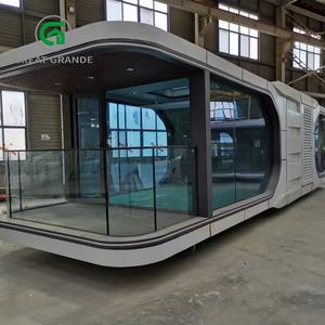 Cápsula Casa Contenedor Envío Cabina al aire libre Hotel Móvil Casa pequeña Espacio de lujo Plegable Cápsula prefabricada Hogar - Product Image 1