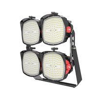 Tour d'éclairage mobile LED pour extérieur 240W 300W 500W 600W IP66 ETL FCC, éclairage portable monté sur tour pour terrains de sport