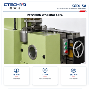 เครื่องเจาะร่องมอเตอร์ซีเอ็นซีความเร็วสูงความแม่นยำสูงแบบเซอร์โวคู่ CTECHNO KGDJ-5A, เส้นผ่านศูนย์กลาง 50-590 มม., 100-<span class=keywords><strong>700</strong></span> ครั้งต่อนาที - Product Image 3