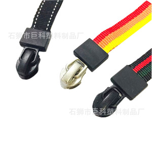 Custom Made Metal Zipper Heads Striped <b>Webbing</b> Zipper Ends Plastic Loops For Bags Apparel Durable - Product Image 4