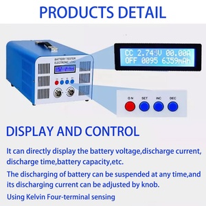 Testeur de capacité de batterie électronique EBC-A40L pour batteries lithium et plomb-acide, charge et décharge 40A 110V/220V 200W - Product Image 6