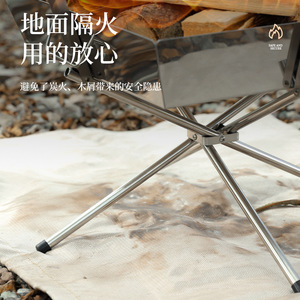 Manta Ignífuga Rectangular para Exteriores, de Fibra de Vidrio, Resistente al Calor, para Camping, Picnic, Barbacoa, Ligera, Portátil e Impermeable - Product Image 2