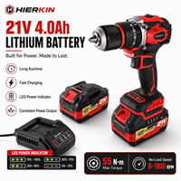 HIERKIN – Boîtier à outils de haute qualité, fourni par l'usine, pour outils électriques, perceuses sans fil à batterie 18650, mini-perceuse de bonne qualité