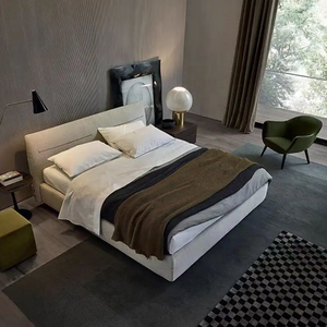 <span class=keywords><strong>Cama</strong></span> de muebles de dormitorio con cojín suave de lujo de estilo moderno de Venta caliente - Product Image 2